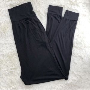ASOS black jersey harem jogger pants 8